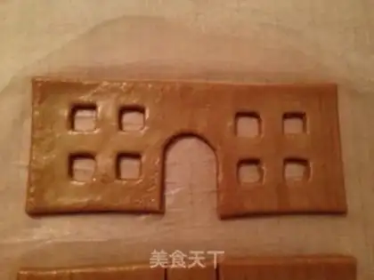 Make Christmas gingerbread house step 4