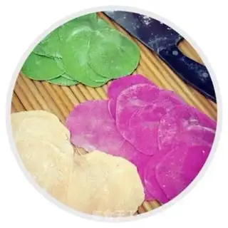 Make Winter to color dumplings step 1