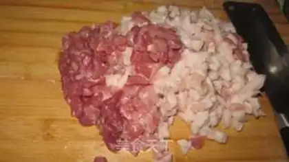 Make Shrimp-skin pork spinach step 2