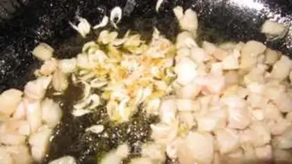Make Shrimp-skin pork spinach step 4