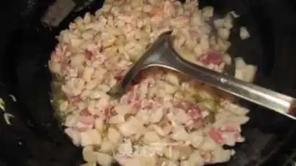 Make Shrimp-skin pork spinach step 5