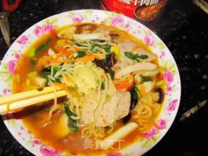 Make Red roast beef noodle step 7