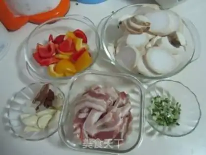Make Pepper apricot mushroom step 0