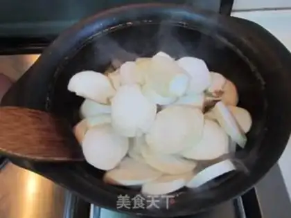 Make Pepper apricot mushroom step 4