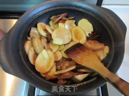 Make Pepper apricot mushroom step 5