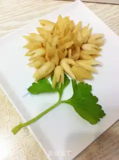 Make White flowers step 8