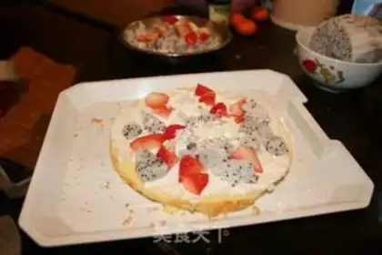 Make Fruit cream cake step 3
