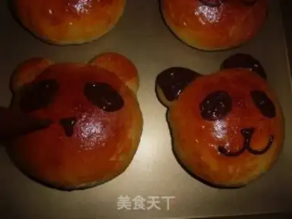 Make Panda bread step 12