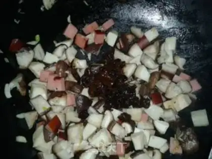 Make Potato-head mushroom rice step 10
