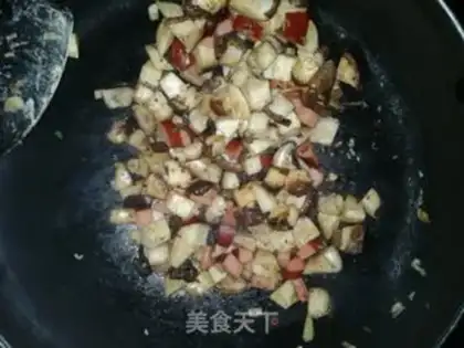 Make Potato-head mushroom rice step 11