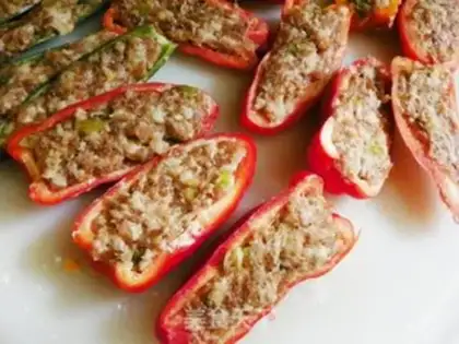 Make Onion meat and pepper step 3