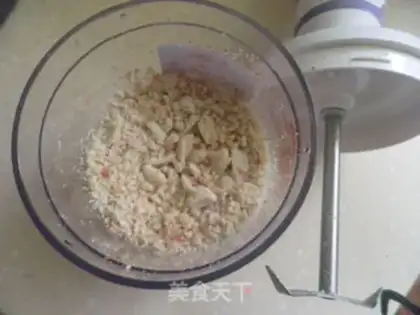 Make Peanut peaches step 1