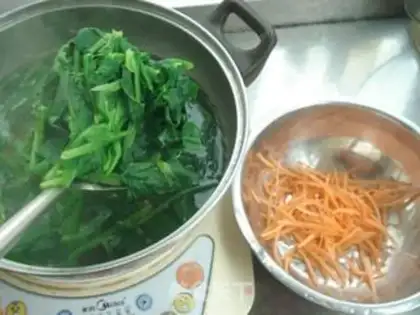 Make Sesame spinach step 3