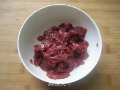 Make Sliding beef step 1