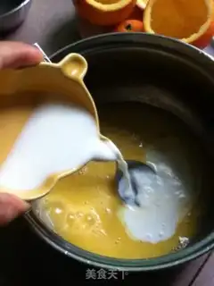 Make Orange egg stew step 7