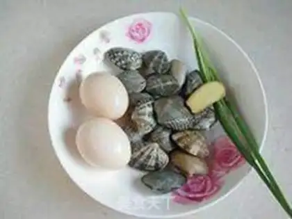 Make Flower clams and eggs step 0
