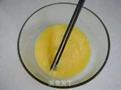 Make Flower clams and eggs step 2
