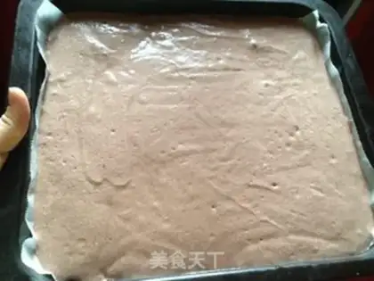Make Cake roll with giraffes step 4