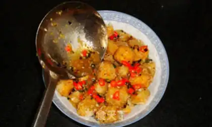 Make Fish tofu step 7