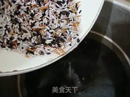 Make Four meters of red bean porridge step 4