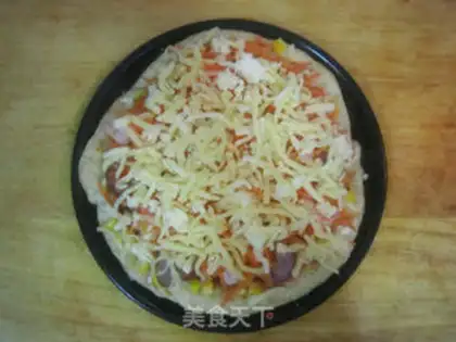 Make The whole wheat shrimp sausage pizza step 5