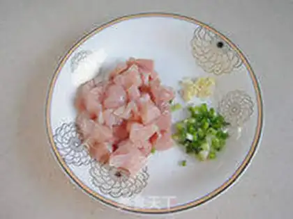 Make Chestnut chicken congee step 3