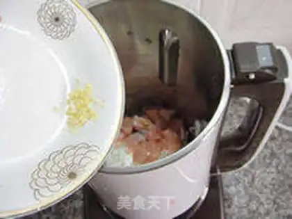 Make Chestnut chicken congee step 6