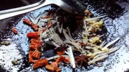 Make Spicy silverfish step 3