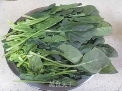 Make Ginger spinach step 0