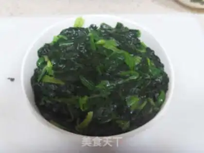 Make Ginger spinach step 3