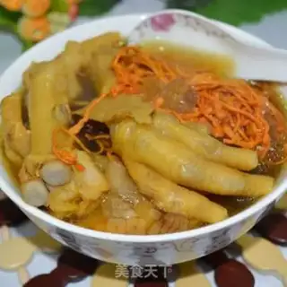 Make Worm and flower geled chicken feet step 7
