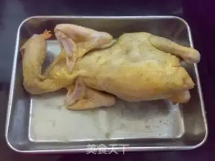 Make The salt hand tore the chicken step 2