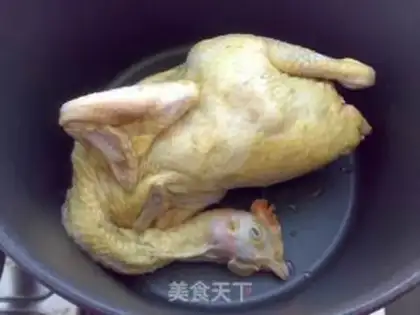 Make The salt hand tore the chicken step 4