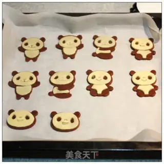 Make Super panda cookies step 7