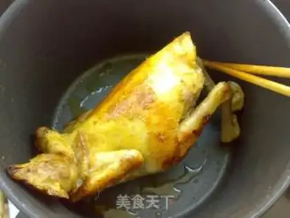 Make The salt hand tore the chicken step 7