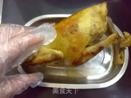 Make The salt hand tore the chicken step 8