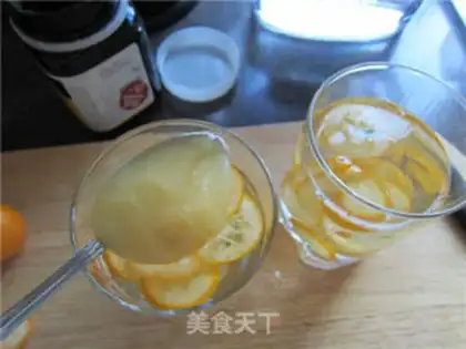 Make Orange honey tea step 2