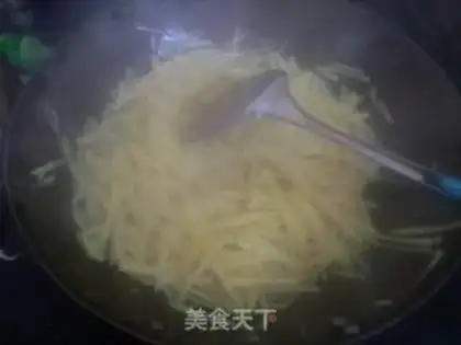 Make Potato and ham burrito step 1