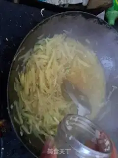 Make Potato and ham burrito step 3
