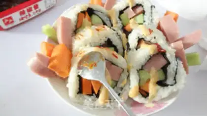 Make Rice rice sushi step 11