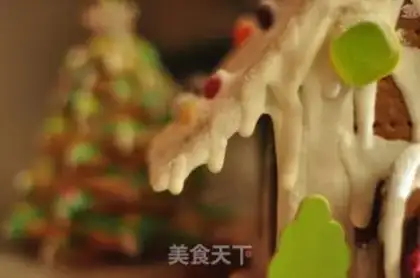 Make Sweet gingercake house step 17