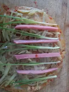 Make Potato and ham burrito step 15