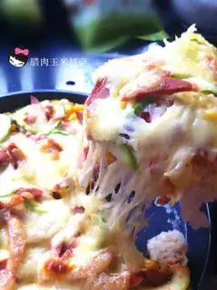 Make A gravy corn pizza step 17