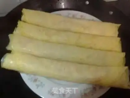 Make Egg rolls step 6