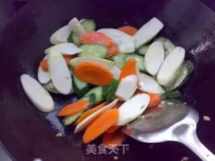 Make Three-coloured pork liver step 3