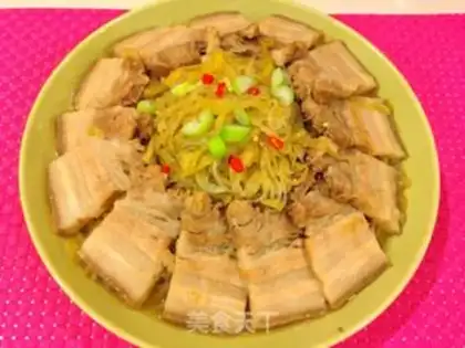 Make Sour sauce and white meat step 9