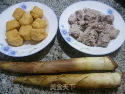Make Thundered tofu tofu to burn ribs step 0