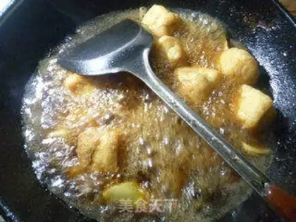 Make Thundered tofu tofu to burn ribs step 11