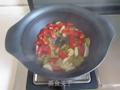 Make Twin pepper duck intestines step 6
