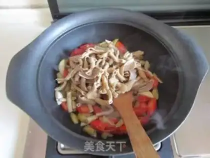 Make Twin pepper duck intestines step 7